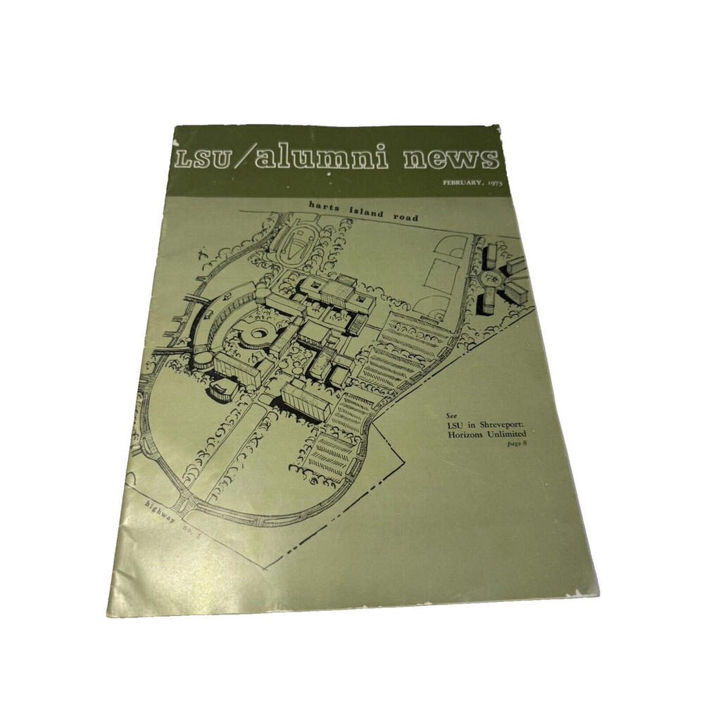 VINTAGE February 1973 LSU TIGERS ALUMNI NEWS OLD MAGAZINE